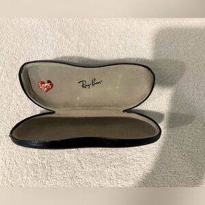 Authentic Ray-Ban Black Clamshell Sunglasses Case Unisex